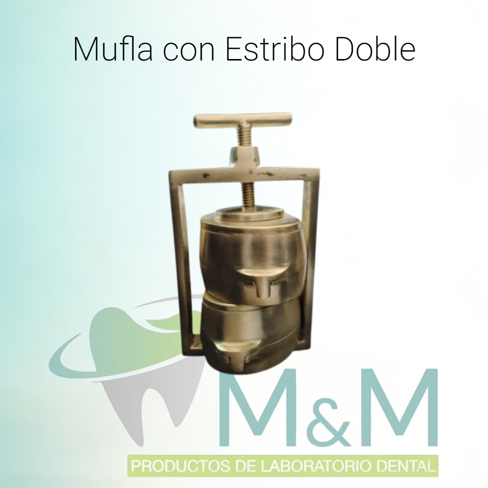 Mufla para Laboratorio Dental con Estribo Doble