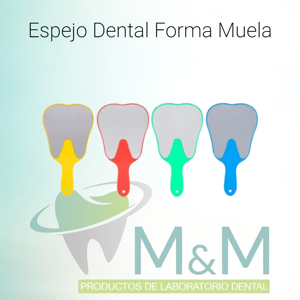 Espejo Dental Forma Muela - Varios Colores
