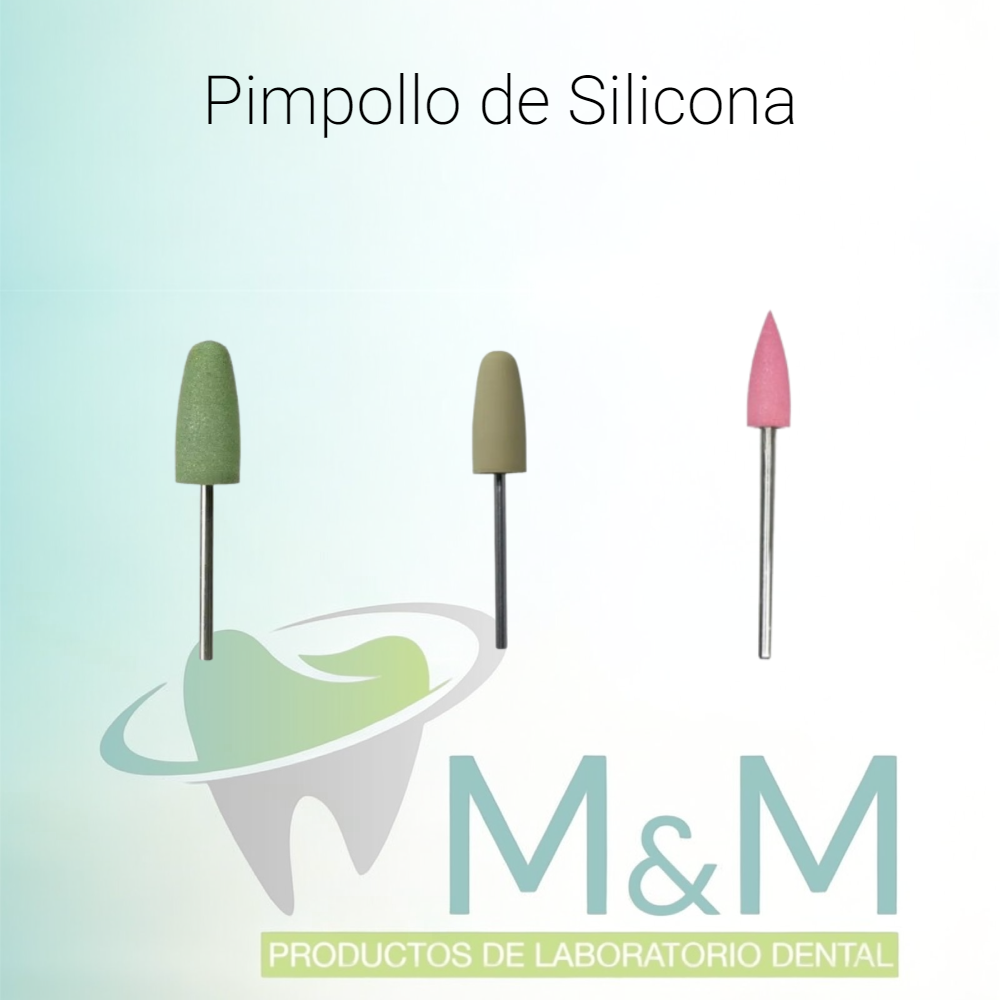 Pimpollo de Silicona Verde, Gris y Rosado