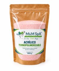 Bolsa de acrílico nacional termopolimerizable rosado, presentación 1 kilo
