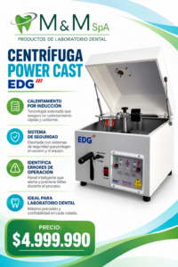 Centrífuga EDG Power Cast para laboratorio dental, M&M SpA, precio $4.999.990